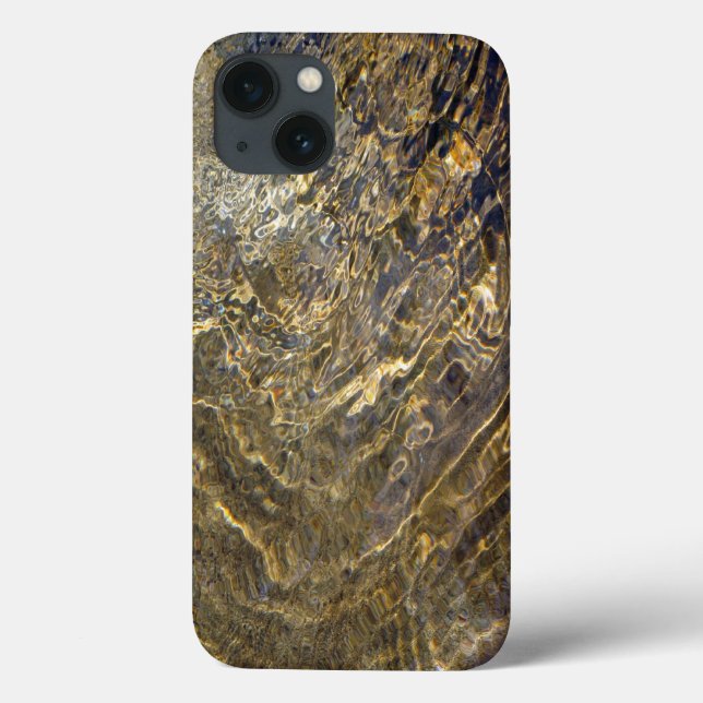 Coques Case-Mate iPhone L'eau d'or de ondulation de fontaine (Verso)
