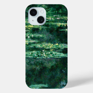 Coque Pour iPhone 15 L'EAU MENSONNE EN ÉTANG VERT par Claude Monet