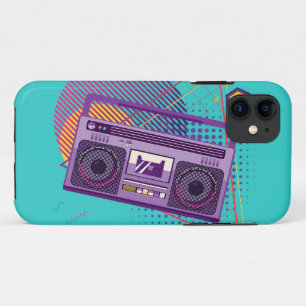 Case-Mate iPhone Case Lecteur de radio portable Funky 80s, boombox