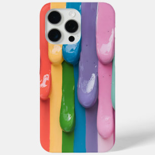 Coque iPhone 15 Pro Max Lecteurs de peinture Rainbow Bold