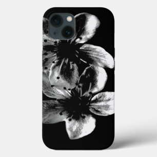 Case-Mate iPhone Case L'élégance en contraste : les fleurs blanches sur