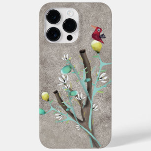 Coque Pour Pour iPhone 14 Pro Max LEMON LIME Arbre blanc fleurissant peint art gris
