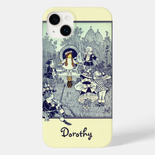 Coque Pour iPhone 14 Plus L'ensorceleur vintage d'Oz, Dorothy rencontre les 