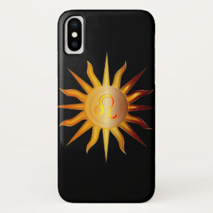 Case-Mate iPhone Case Léo Soleil Signe du Feu Mois de Naissance Rouge &