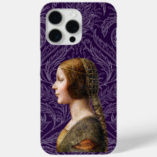 Coque iPhone 15 Pro Max Leonardo da Vinci Portrait La Bella Principessa
