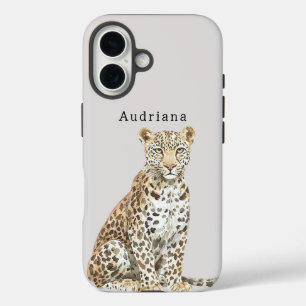Coque Pour iPhone 16 Leopard Cat