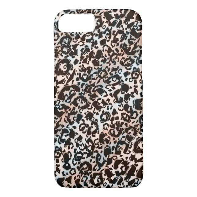 Coques Case-Mate iPhone leopard, fashionable, spotted, brown, beige, skin (Dos)