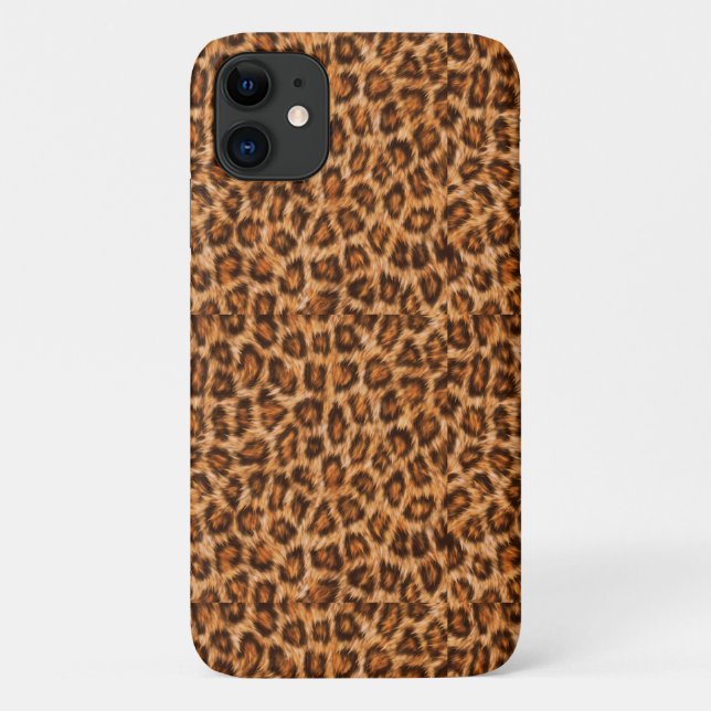 Coques Case-Mate iPhone Leopard Jaguar Chat fourrure Brown Motif-24609 (Dos)