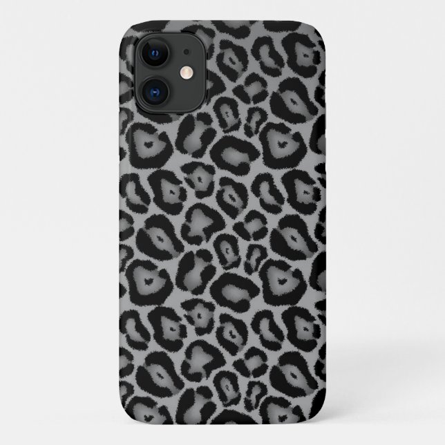 Coques Case-Mate iPhone Léopard noir et blanc (Dos)