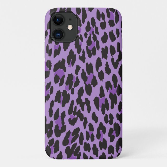 Coques Case-Mate iPhone Leopard Print, Léopard Spots, Purple Leopard (Dos)
