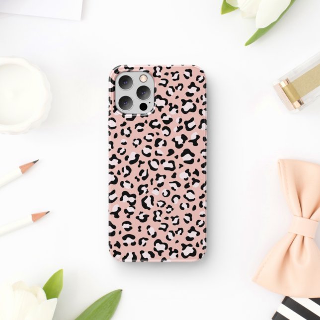 Coques Case-Mate iPhone Léopard Print, Léopard Spots, Rose Léopard (Créateur téléchargé)