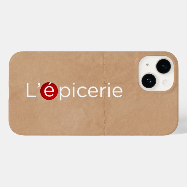 Coques Case-Mate iPhone L'Épicerie (Verso (horizontal))