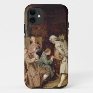 Coque iPhone 11 Les amants d'art, ou le peintre, 1860 (panneau)