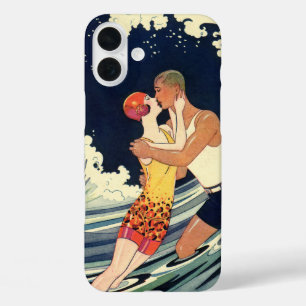 iPhone 16 Plus Case Les amateurs d'art déco vintage se baignent dans l