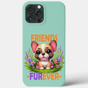 Case-Mate iPhone Case Les amis Furever jeu de mots. Chien de chiot de Bu