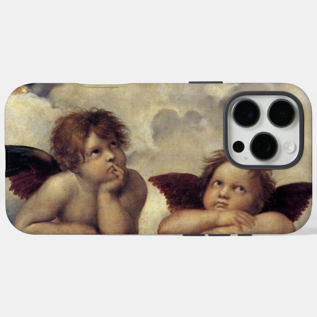 Coques Case-Mate iPhone Les anges de Raphaël (Verso (horizontal))