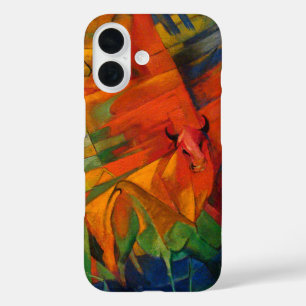 Coque Pour iPhone 16 Les animaux dans un paysage par Franz Marc