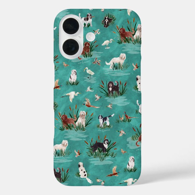 Coques Case-Mate iPhone LES BARBETS Aqua (Verso)