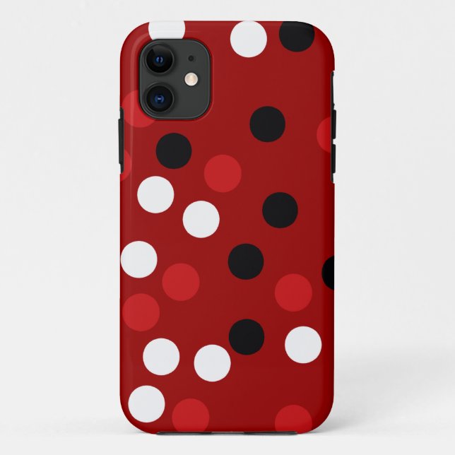 Coques Case-Mate iPhone Les Black Dots (Dos)