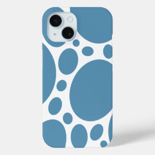 Coque Pour iPhone 15 Les bulles de Denim Bule
