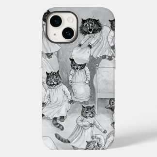 Coque Pour iPhone 14 Les chatons de Louis Wain dans le dortoir