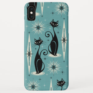Case-Mate iPhone Case Les chats atomiques rétro-américains du milieu d