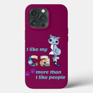 Case-Mate iPhone Case "Les chats, meilleure compagnie que les hommes" Il
