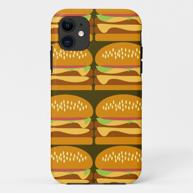 Coques Case-Mate iPhone Les cheeseburgers satisfont (Dos)