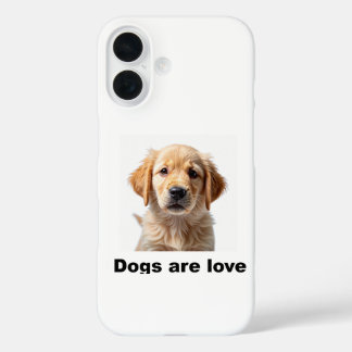 Coque Pour iPhone 16 Les chiens sont Amoureux !