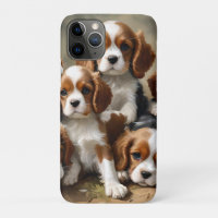 Les Chiots Espagnols Cavaliers Sont Si Mignons,