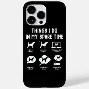 Coque Pour Pour iPhone 14 Pro Max Les choses beagles font gagner du temps/ Beagle am