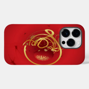 Coque Pour iPhone 14 Pro Les cloches de Noël rouges Jingle ont un beau jour