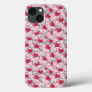 Case-Mate iPhone Case Les coeurs de Valentine sur les enveloppes