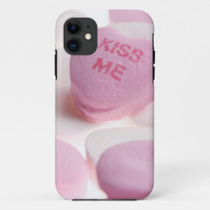 Coque Case-Mate Pour iPhone Les coeurs roses et blancs de sucrerie