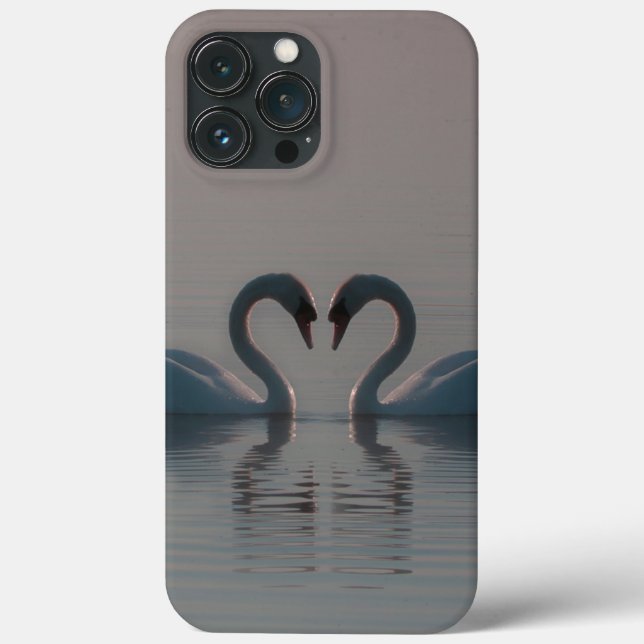 Coques Case-Mate iPhone Les cygnes bleus doivent être amoureux (Verso)