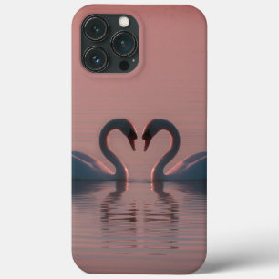 Case-Mate iPhone Case Les cygnes noirs doivent être aimés Ciel rose