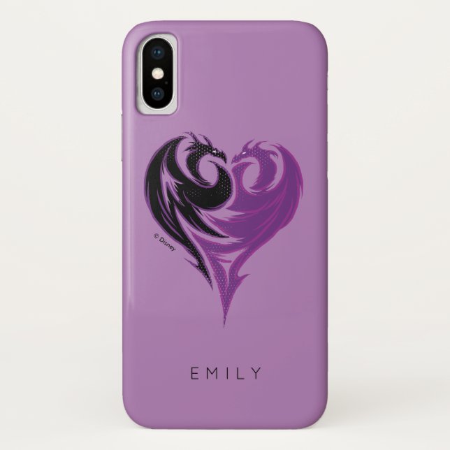 Coques Case-Mate iPhone Les descendants de Disney| Mal Dragon Heart (Dos)