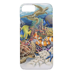 Coque Case-Mate Pour iPhone Les eaux de corail avec les poissons tropicaux