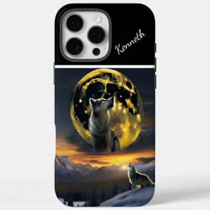 Coques iPhone 16 Pro Max Les échos de cri du loup sur la lune