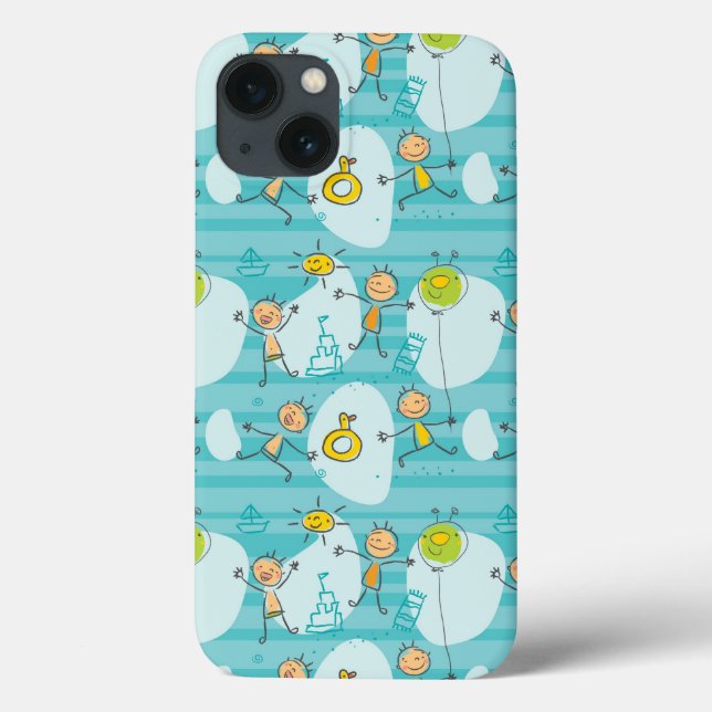 Coques Case-Mate iPhone Les enfants de Cute (Verso)