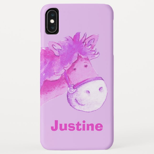 Coques Case-Mate iPhone Les enfants pondent violet filles nom (Dos)