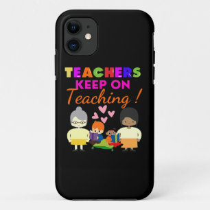 Case-Mate iPhone Case LES ENSEIGNANTS CONTINUENT À ENSEIGNER amusant ens