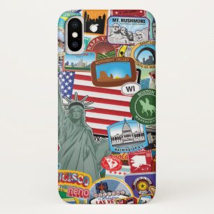 Case-Mate iPhone Case Les Etats-Unis voyagent motif d'autocollant
