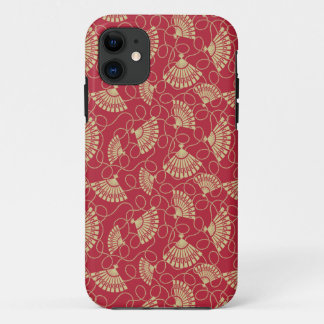 Case-Mate iPhone Case Les fans d'or japonais en rouge