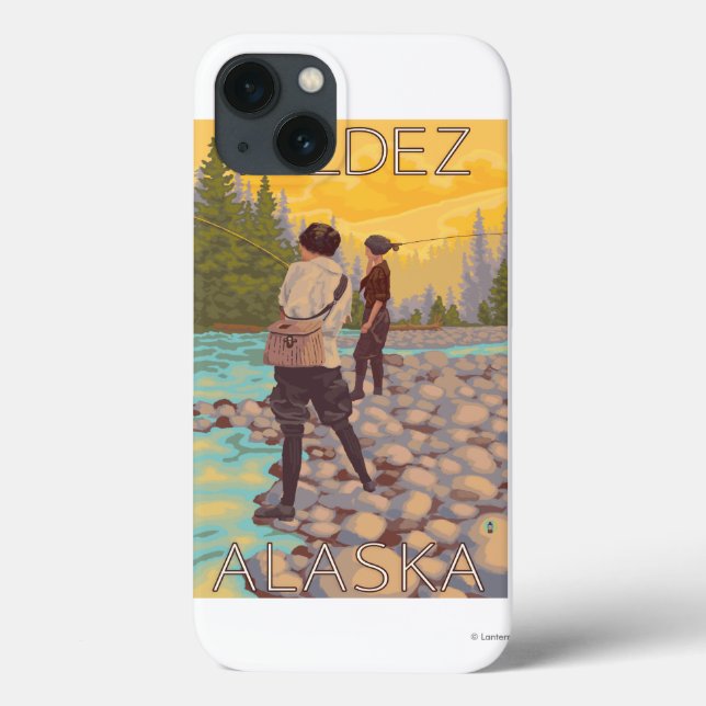 Coques Case-Mate iPhone Les femmes pilotent la pêche - Valdez, Alaska (Verso)