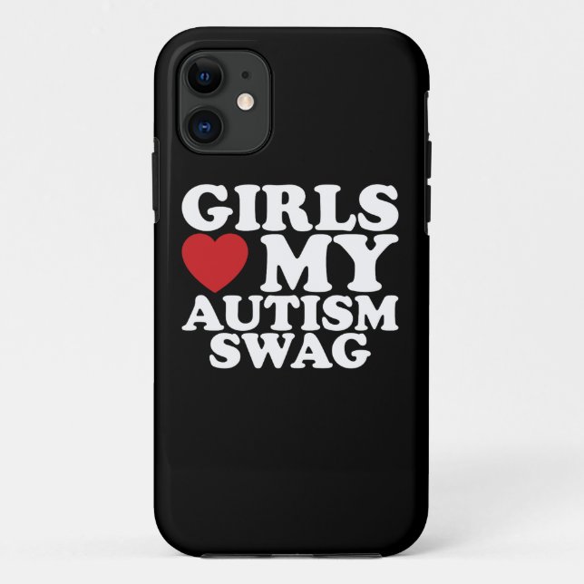 Coques Case-Mate iPhone Les filles aiment mon autisme Swag Sensibilisation (Dos)