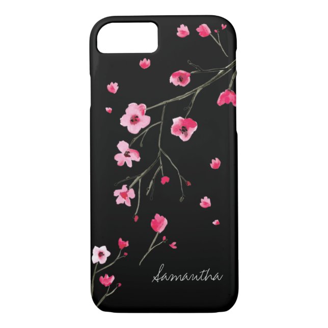 Coques Case-Mate iPhone Les fleurs de cerisiers d'aquarelle par LD Design  (Dos)