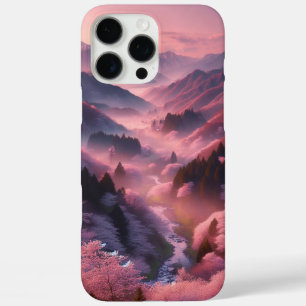 Coques iPhone 16 Pro Max Les fleurs de cerisiers japonais dans une forêt de