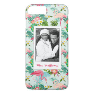 Coque iPhone 8 Plus/7 Plus Les fleurs et les oiseaux tropicaux   ajoutent