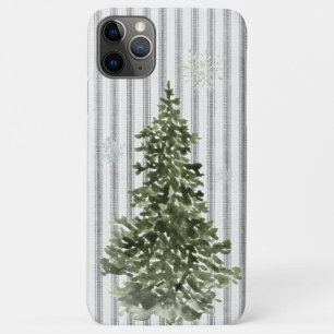 Case-Mate iPhone Case Les flocons de neige des sapins de Noël Vintage